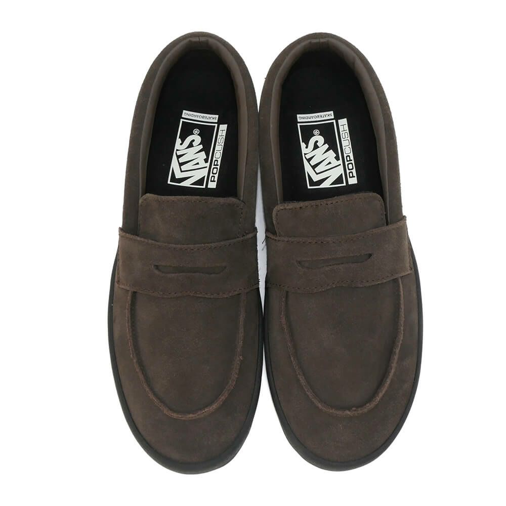 VANS SHOES バンズ シューズ スニーカー SKATE LOAFER SUEDE BLACK/BLACK（US企画） スケートボード スケボー 2