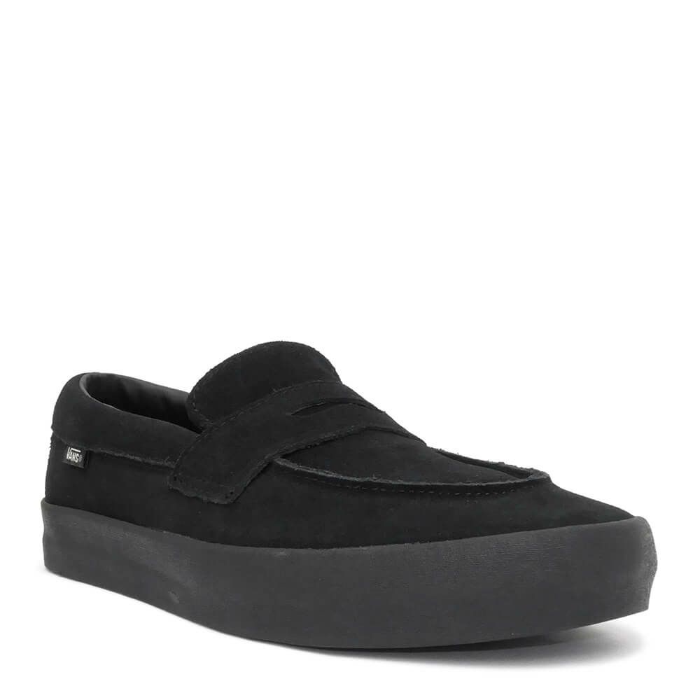 VANS SHOES バンズ シューズ スニーカー SKATE LOAFER SUEDE BLACK/BLACK（US企画） スケートボード スケボー 1