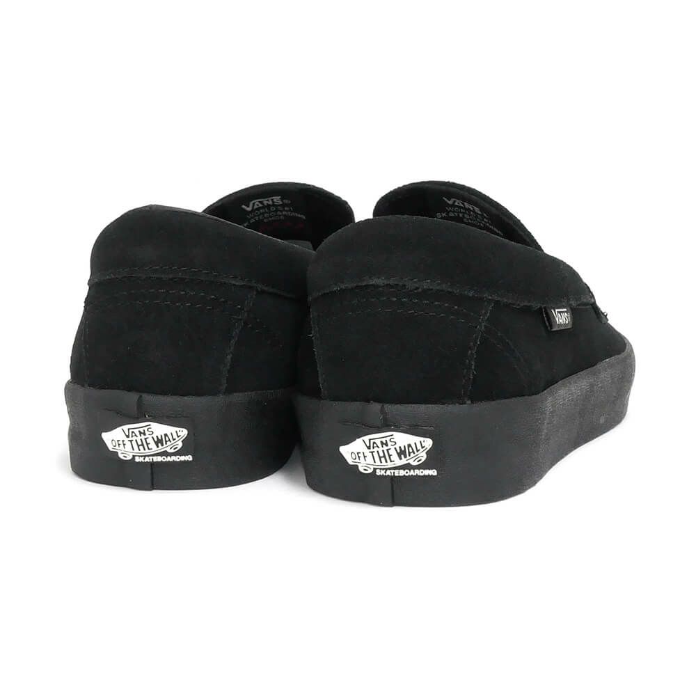 VANS SHOES バンズ シューズ スニーカー SKATE LOAFER SUEDE BLACK/BLACK（US企画） スケートボード スケボー 3