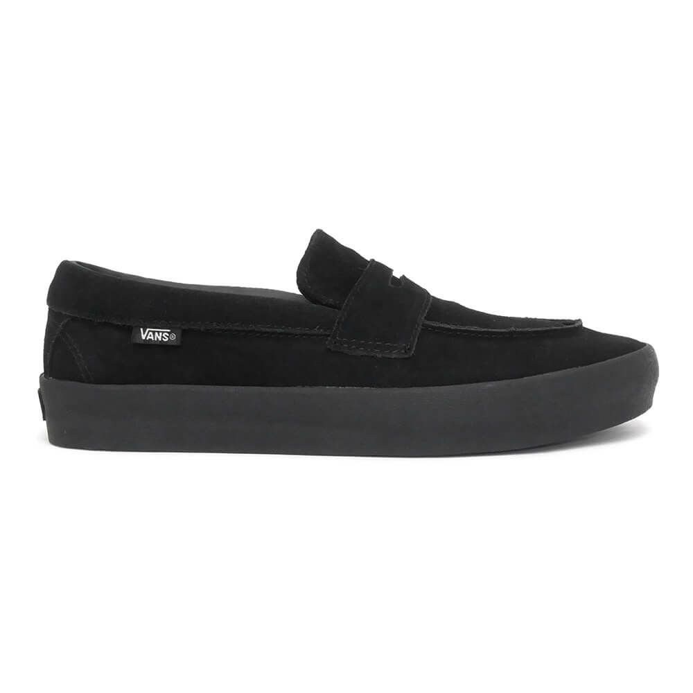 VANS SHOES バンズ シューズ スニーカー SKATE LOAFER SUEDE BLACK/BLACK（US企画） スケートボード スケボー 4