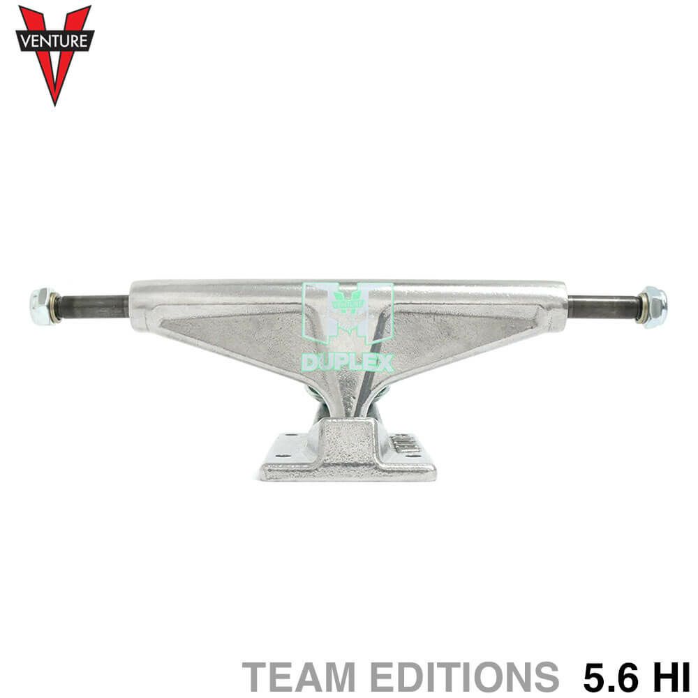 VENTURE TRUCK ベンチャー トラック TEAM EDITIONS DUPLEX x VENTURE 5.6 HI シルバー スケートボード スケボー 1