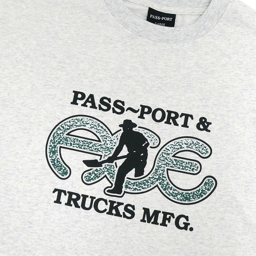 ACE T-SHIRT エース Tシャツ PASSPORT HAMMERTONE ASH スケートボード スケボー 1