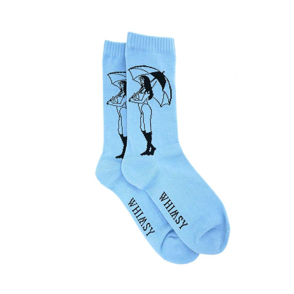 WHIMSY SOCKS ウィムジー ソックス 靴下 REICO LIGHT BLUE スケートボード スケボー 3