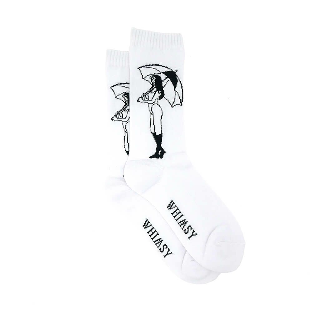 WHIMSY SOCKS ウィムジー ソックス 靴下 REICO WHITE スケートボード スケボー 3