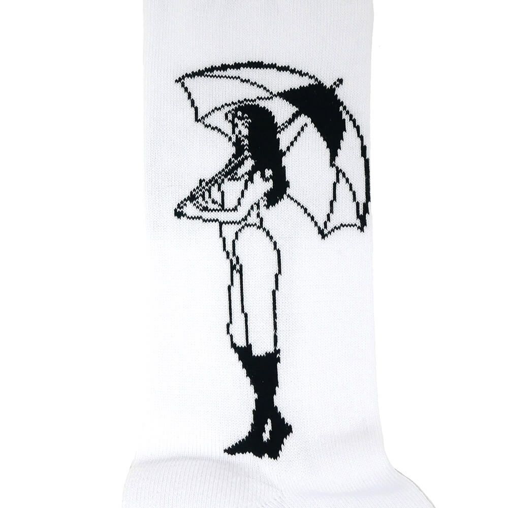 WHIMSY SOCKS ウィムジー ソックス 靴下 REICO WHITE スケートボード スケボー 4