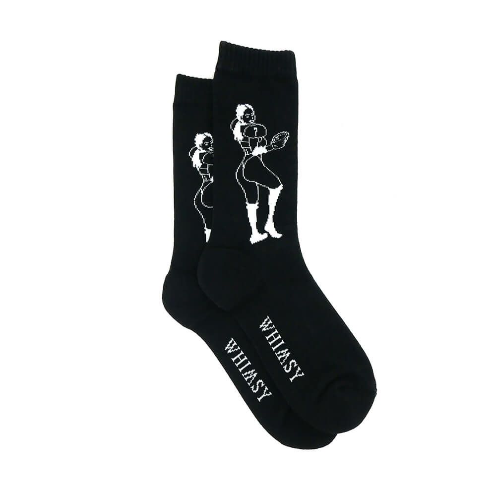 WHIMSY SOCKS ウィムジー ソックス 靴下 COLLEEN BLACK スケートボード スケボー 3