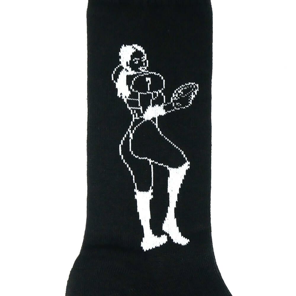 WHIMSY SOCKS ウィムジー ソックス 靴下 COLLEEN BLACK スケートボード スケボー 4