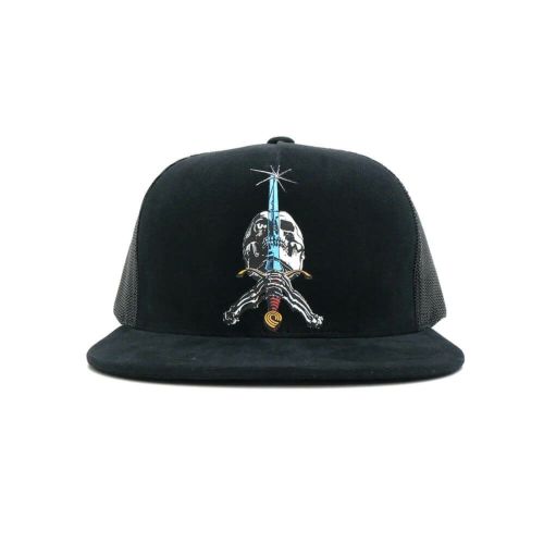 POWELL PERALTA MESHCAP パウエルペラルタ メッシュキャップ SKULL & SWORD TRUCKER BLACK スケートボード スケボー 1