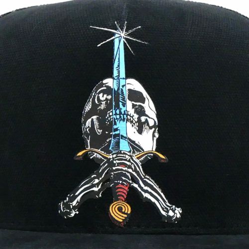 POWELL PERALTA MESHCAP パウエルペラルタ メッシュキャップ SKULL & SWORD TRUCKER BLACK スケートボード スケボー 4