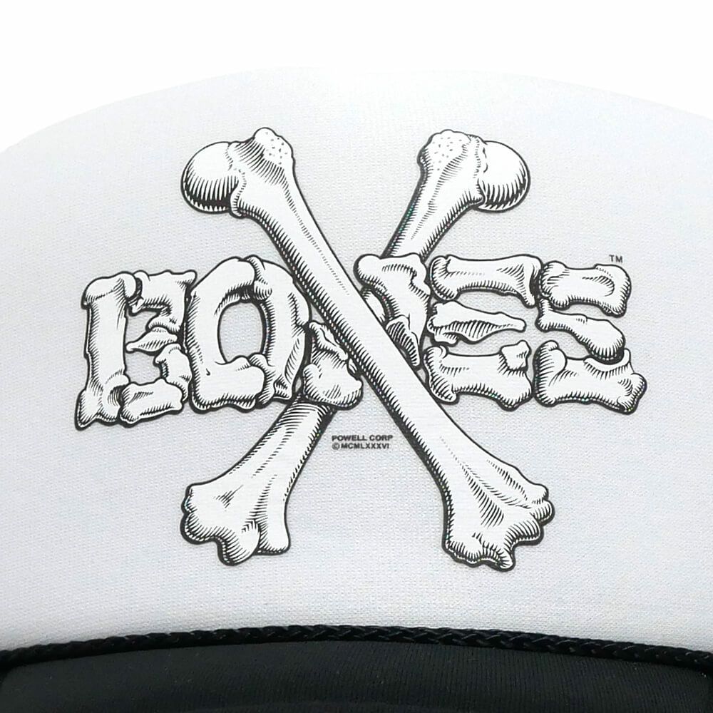 POWELL PERALTA MESHCAP パウエルペラルタ メッシュキャップ CROSS BONE TRUCKER BLACK/WHITE スケートボード スケボー 4