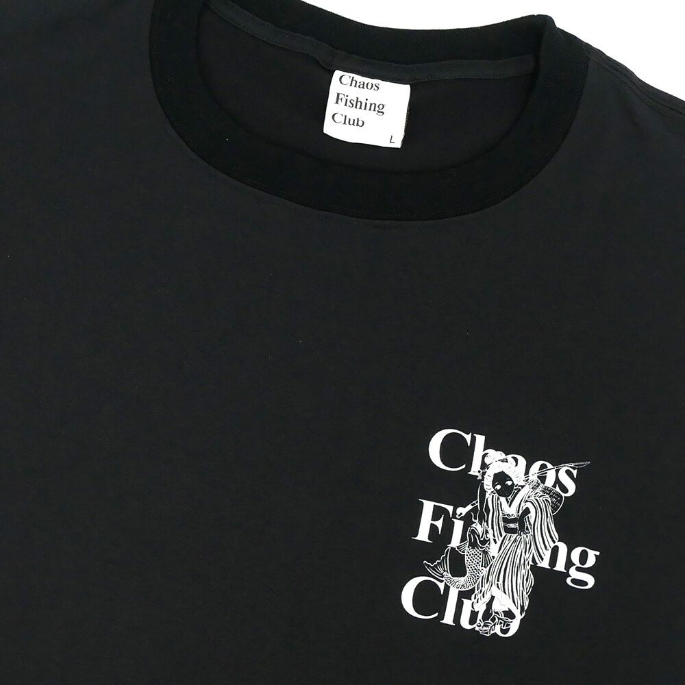 CHAOS FISHING CLUB T-SHIRT カオスフィッシングクラブ Tシャツ LOGO DRY BLACK スケートボード スケボー 1