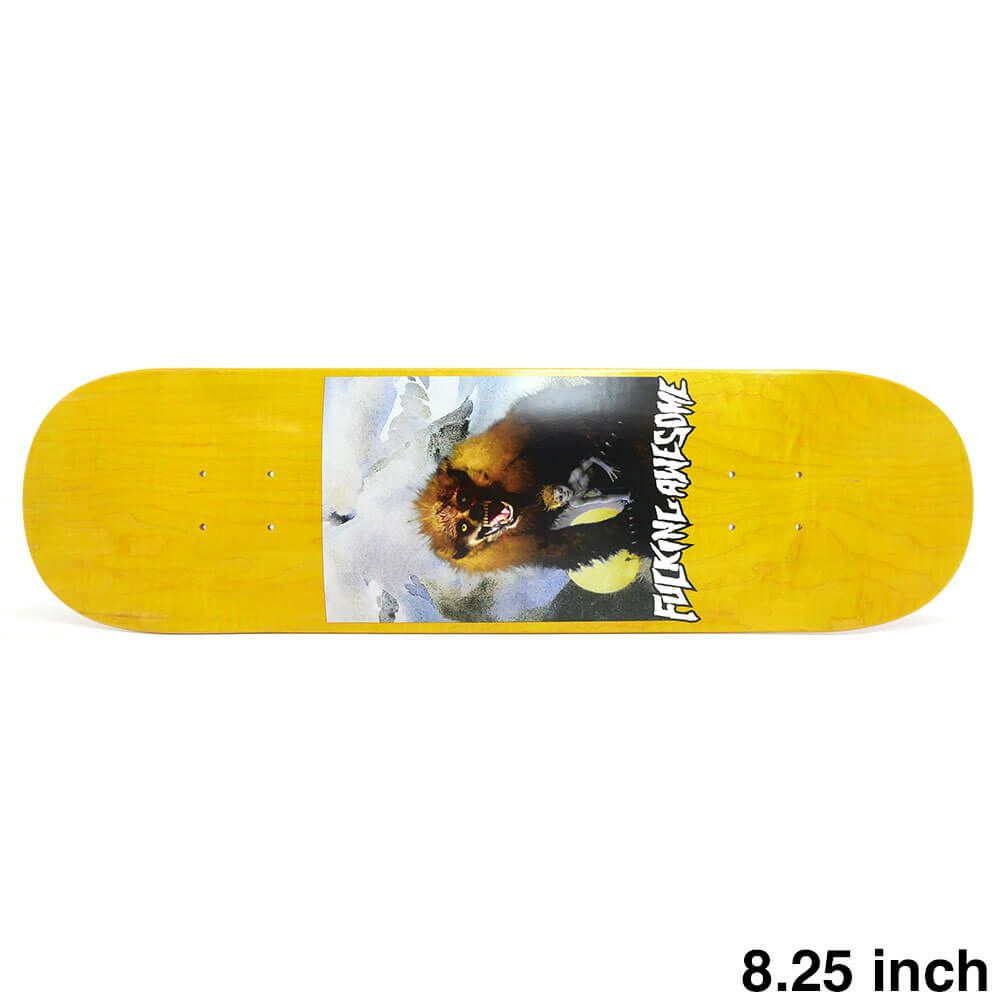 FUCKING AWESOME DECK ファッキンオーサム デッキ CURREN CAPLES PROTECTOR 2025 YELLOW STAIN 8.25 スケートボード スケボー 1
