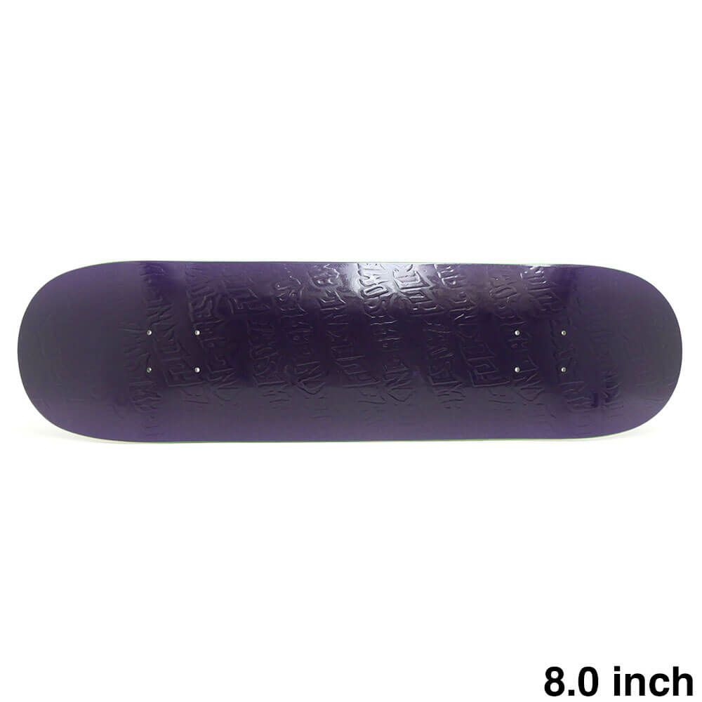 FUCKING AWESOME DECK ファッキンオーサム デッキ TEAM EMBOSSED COLOR PHANTOM PURPLE 8.0 SHAPE 2 スケートボード スケボー 1