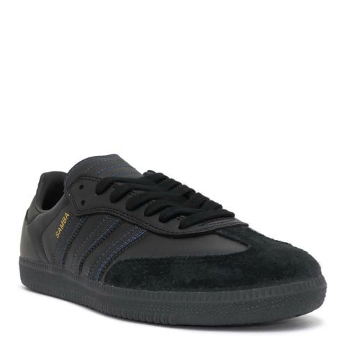 ADIDAS SKATEBOARDING SHOES アディダススケートボーディング シューズ スニーカー サンバ SAMBA ADV BLACK/BLACK/BLUE JR2059 スケートボード スケボー 1