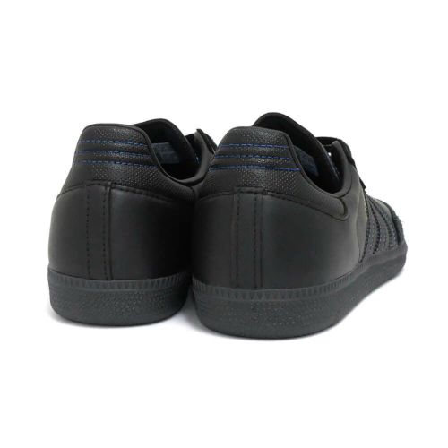 ADIDAS SKATEBOARDING SHOES アディダススケートボーディング シューズ スニーカー サンバ SAMBA ADV BLACK/BLACK/BLUE JR2059 スケートボード スケボー 3
