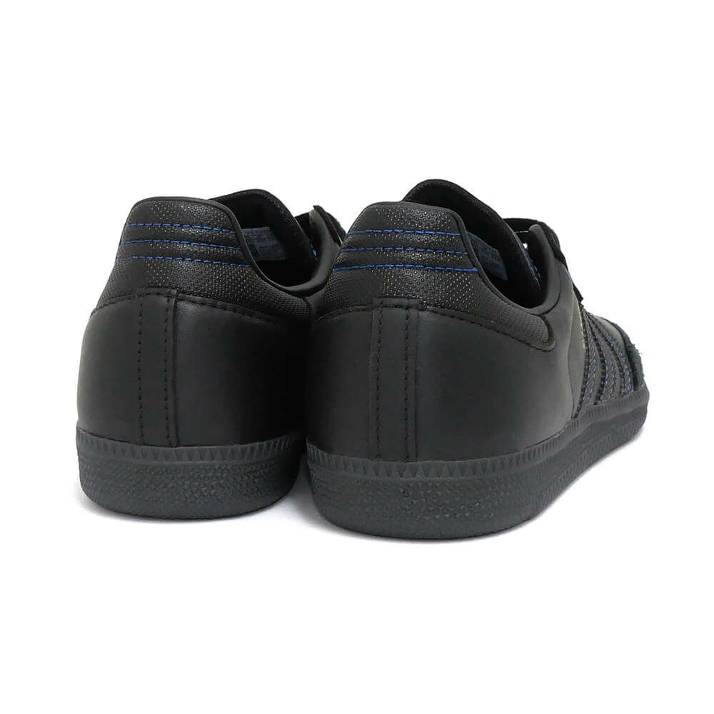 ADIDAS SKATEBOARDING SHOES アディダススケートボーディング シューズ スニーカー サンバ SAMBA ADV BLACK/BLACK/BLUE JR2059 スケートボード スケボー 3
