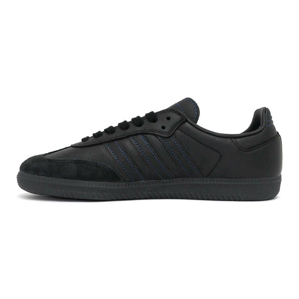ADIDAS SKATEBOARDING SHOES アディダススケートボーディング シューズ スニーカー サンバ SAMBA ADV BLACK/BLACK/BLUE JR2059 スケートボード スケボー 5