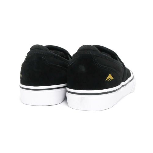 （セール）EMERICA SHOES エメリカ シューズ スニーカー（子供用） WINO G6 SLIP ON YOUTH BLACK/WHITE/GOLD スケートボード スケボー 3