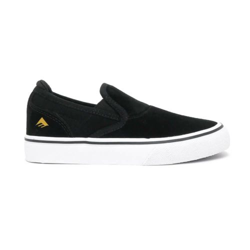 （セール）EMERICA SHOES エメリカ シューズ スニーカー（子供用） WINO G6 SLIP ON YOUTH BLACK/WHITE/GOLD スケートボード スケボー 4
