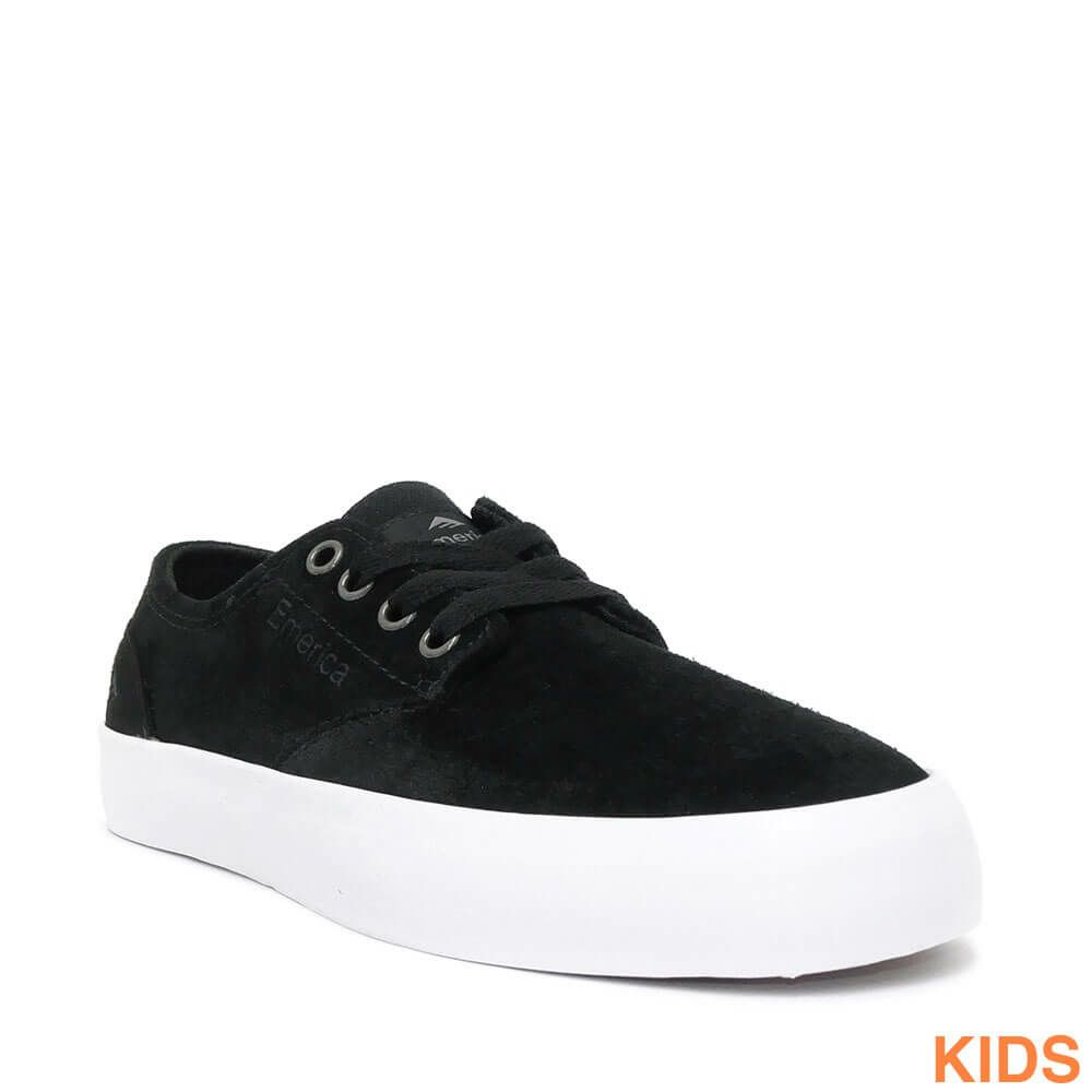 （セール）EMERICA SHOES エメリカ シューズ スニーカー（子供用） ROMERO LACED YOUTH BLACK/WHITE/GUM スケートボード スケボー 1