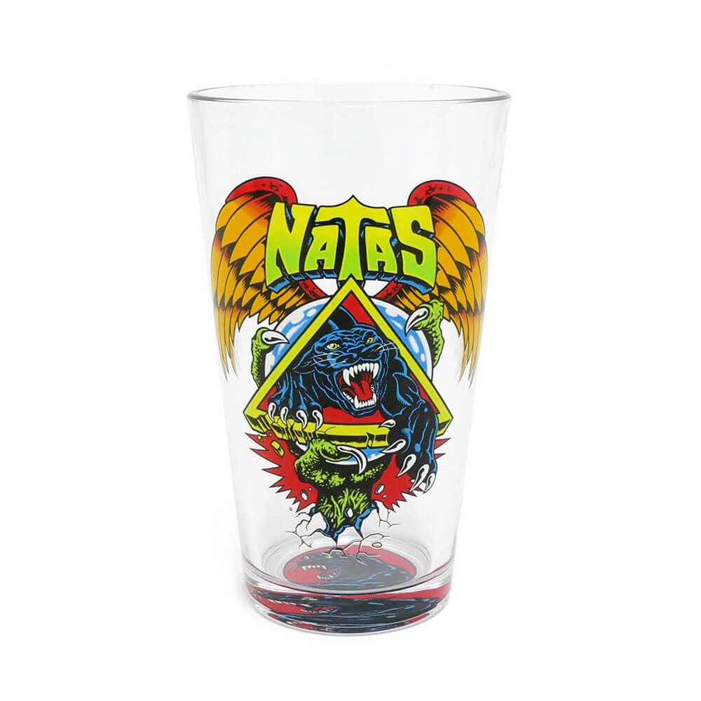 SANTA CRUZ GLASS サンタクルーズ グラス NATAS SC PANTHER PINT GLASS 16oz スケートボード スケボー 1
