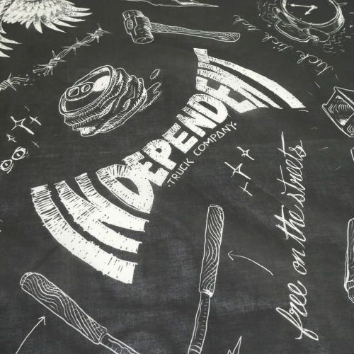 INDEPENDENT BANDANA インディペンデント バンダナ BRATRUD NOTEBOOK BANDANA BLACK スケートボード スケボー　3