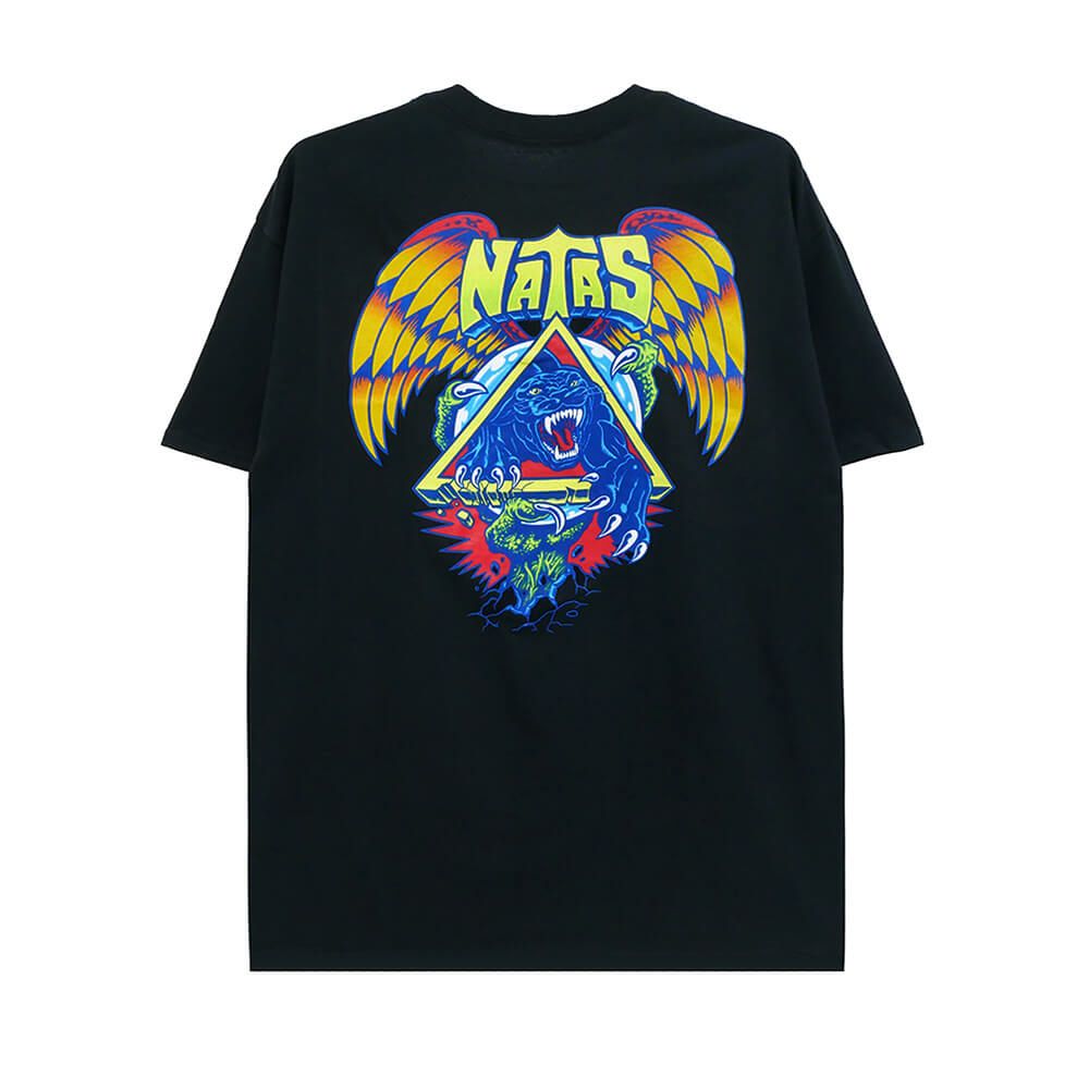 SANTA CRUZ T-SHIRT サンタクルーズ Tシャツ NATAS SC PANTHER BLACK スケートボード スケボー 