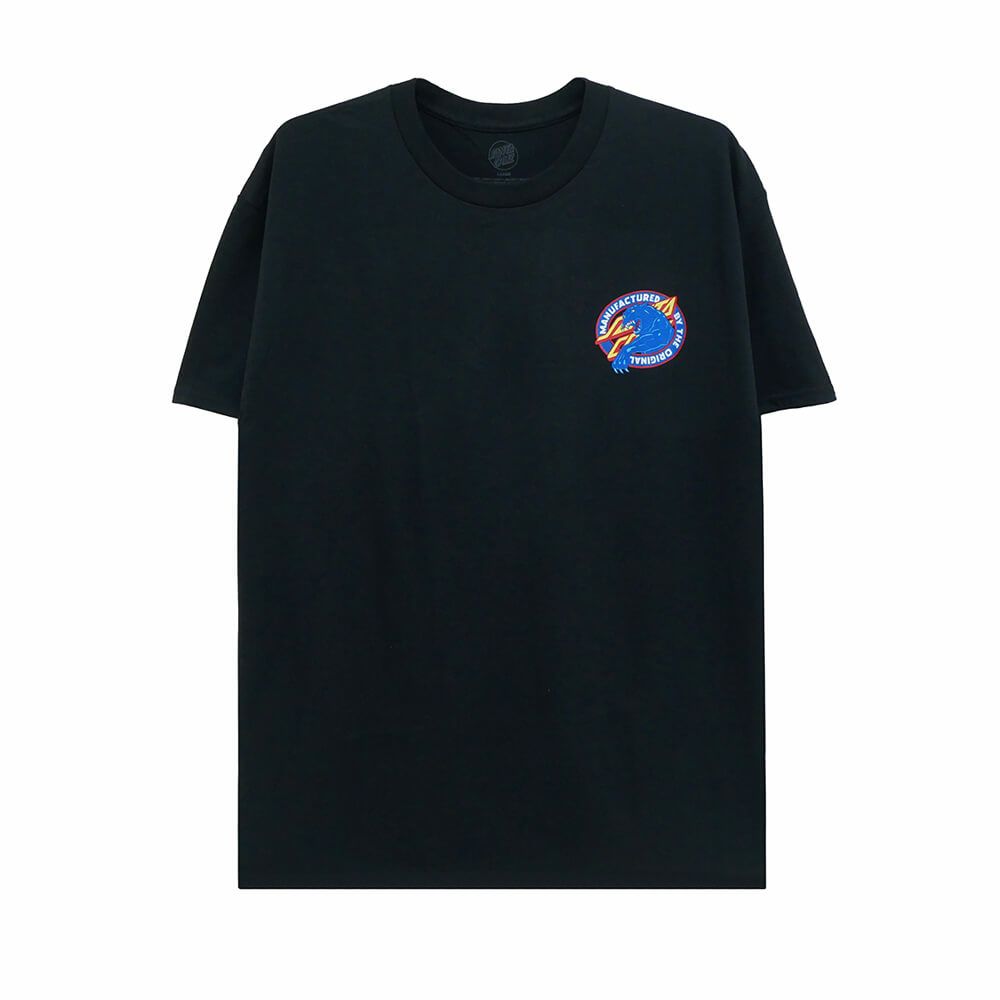 SANTA CRUZ T-SHIRT サンタクルーズ Tシャツ NATAS SC PANTHER BLACK スケートボード スケボー 1
