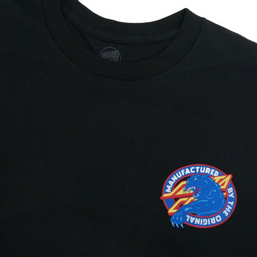 SANTA CRUZ T-SHIRT サンタクルーズ Tシャツ NATAS SC PANTHER BLACK スケートボード スケボー 2