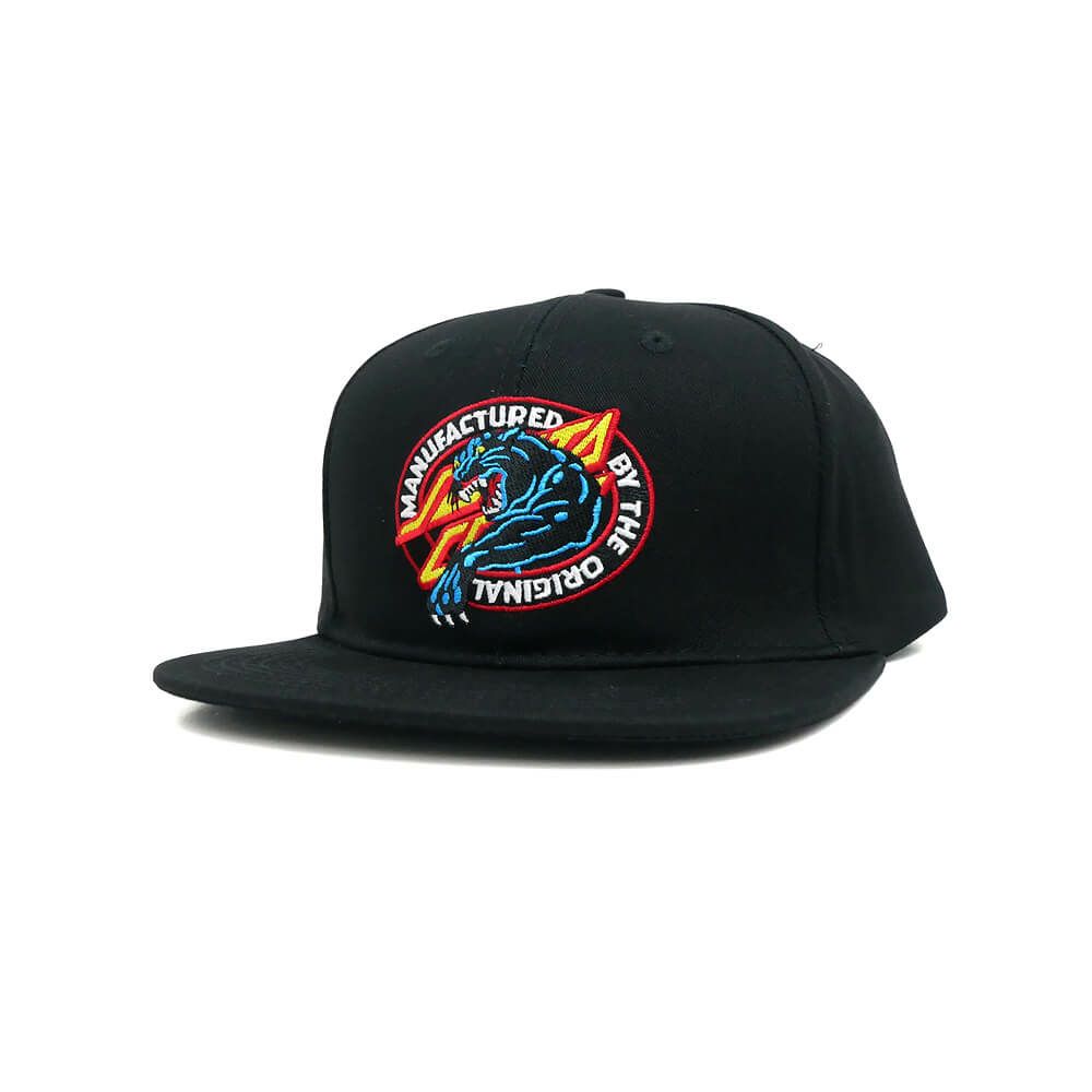 SANTA CRUZ CAP サンタクルーズ キャップ NATAS MFG PANTHER SNAPBACK BLACK スケートボード スケボー 