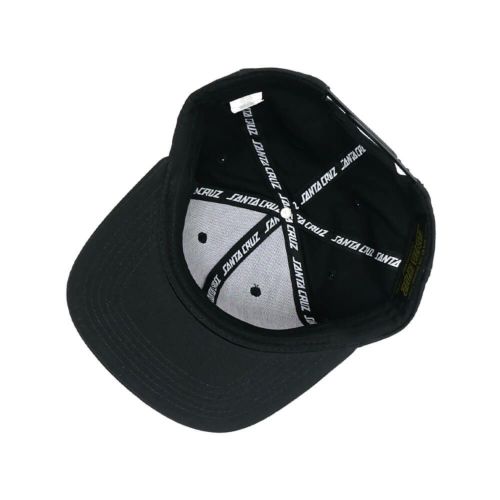 SANTA CRUZ CAP サンタクルーズ キャップ NATAS MFG PANTHER SNAPBACK BLACK スケートボード スケボー 3