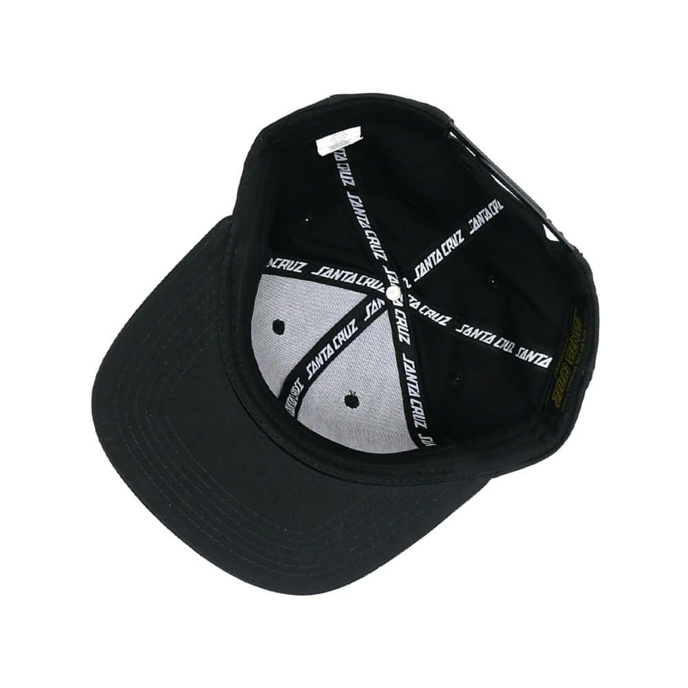 SANTA CRUZ CAP サンタクルーズ キャップ NATAS MFG PANTHER SNAPBACK BLACK スケートボード スケボー 3