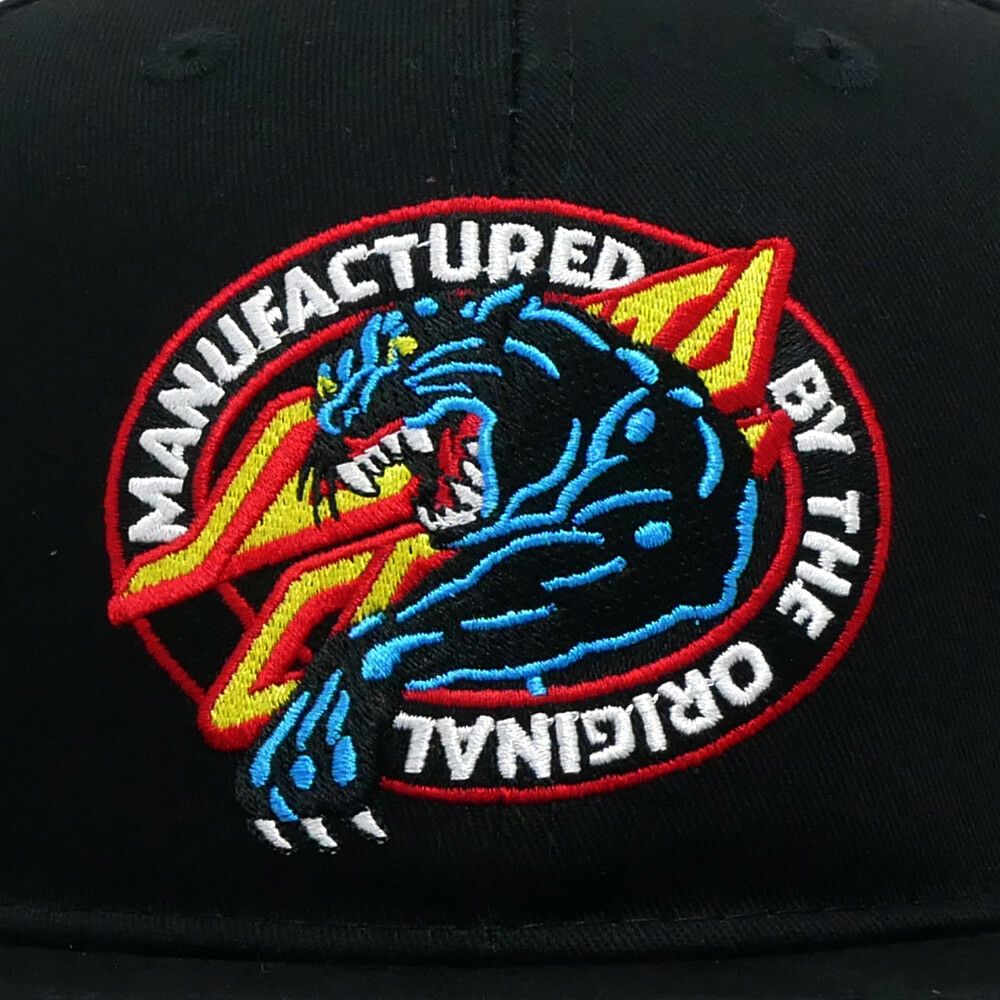 SANTA CRUZ CAP サンタクルーズ キャップ NATAS MFG PANTHER SNAPBACK BLACK スケートボード スケボー 4