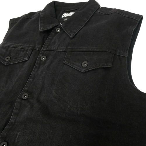CREATURE JACKET クリーチャー ジャケット RESURRECTION DENIM VEST BLACK スケートボード スケボー 3