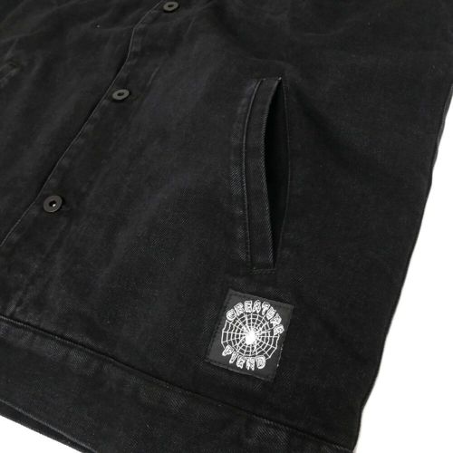CREATURE JACKET クリーチャー ジャケット RESURRECTION DENIM VEST BLACK スケートボード スケボー 4