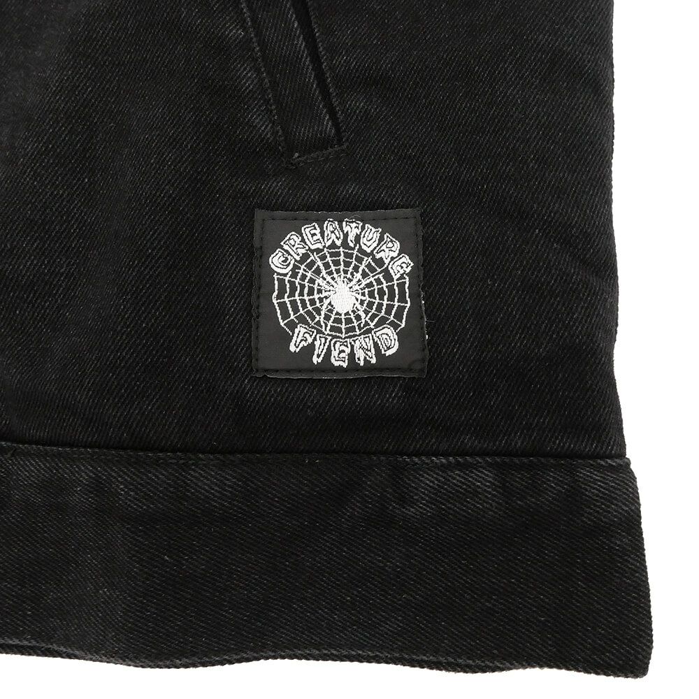 CREATURE JACKET クリーチャー ジャケット RESURRECTION DENIM VEST BLACK スケートボード スケボー 5
