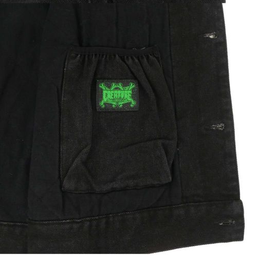 CREATURE JACKET クリーチャー ジャケット RESURRECTION DENIM VEST BLACK スケートボード スケボー 6