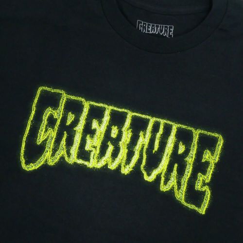 CREATURE LONG SLEEVE クリーチャー ロングスリーブTシャツ BONEHEAD GLITCH BLACK スケートボード スケボー 1