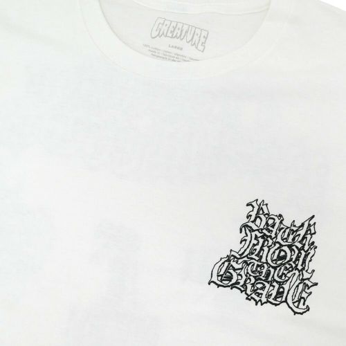 CREATURE T-SHIRT クリーチャー Tシャツ RESURRECTION XX WHITE スケートボード スケボー 2