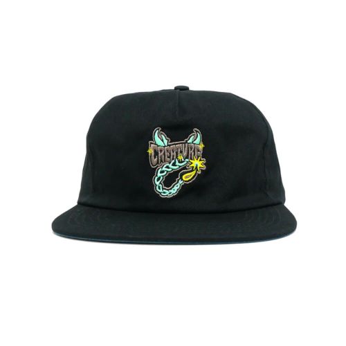 CREATURE CAP クリーチャー キャップ DEADLY SANDS STRAPBACK BLACK スケートボード スケボー 1