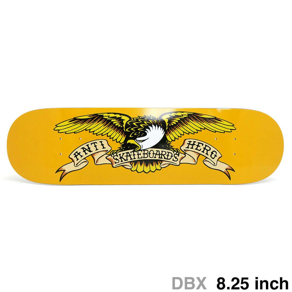 ANTIHERO DECK アンチヒーロー デッキ TEAM DBX EAGLE YELLOW 8.25 スケートボード スケボー 1