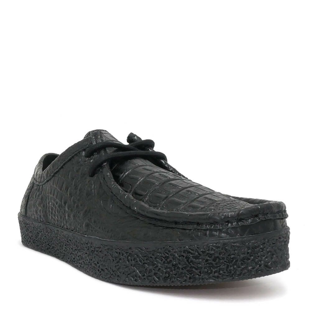 LAST RESORT AB SHOES ラストリゾートエービー シューズ スニーカー VM006 MOC CROC LO BLACK/BLACK スケートボード スケボー 1