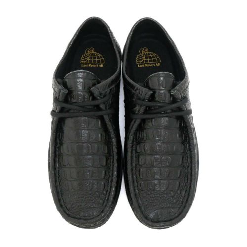 LAST RESORT AB SHOES ラストリゾートエービー シューズ スニーカー VM006 MOC CROC LO BLACK/BLACK スケートボード スケボー 3