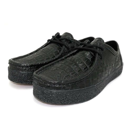 LAST RESORT AB SHOES ラストリゾートエービー シューズ スニーカー VM006 MOC CROC LO BLACK/BLACK スケートボード スケボー 8