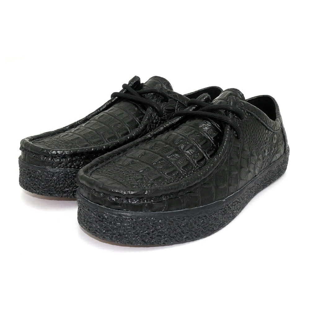 LAST RESORT AB SHOES ラストリゾートエービー シューズ スニーカー VM006 MOC CROC LO BLACK/BLACK スケートボード スケボー 8