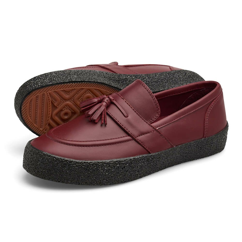 LAST RESORT AB SHOES ラストリゾートエービー シューズ スニーカー VM005 LOAFER LEATHER OXBLOOD/BLACK スケートボード スケボー 2