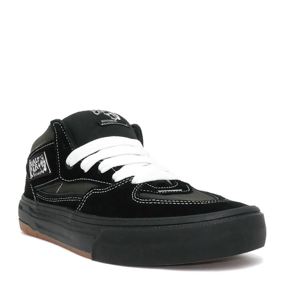 VANS SHOES バンズ シューズ スニーカー ハーフキャブ SKATE HALF CAB WAFFLECUP BLACK/ASPHALT（US企画） スケートボード スケボー　1