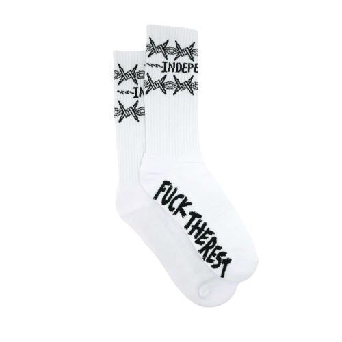  INDEPENDENT SOCKS インディペンデント ソックス 靴下 BRATRUD NOTEBOOK WHITE スケートボード スケボー 3
