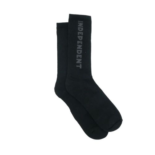  INDEPENDENT SOCKS インディペンデント ソックス 靴下 BASELINE 2 PACK BLACK/CHARCOAL スケートボード スケボー 3