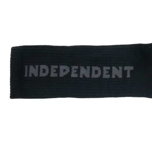  INDEPENDENT SOCKS インディペンデント ソックス 靴下 BASELINE 2 PACK BLACK/CHARCOAL スケートボード スケボー 4
